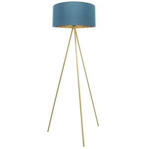 M55 podna lampa E27 zlatno-plava