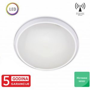 M271-C 12W IP20 okrugla LED plafonjera sa microwave senzorom pokreta fi250x56mm ISM band IK10