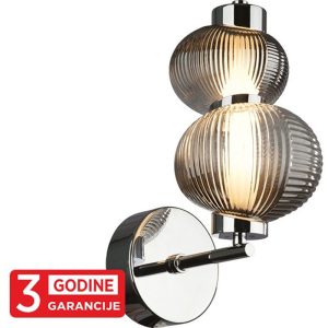 NIMBUS MAW9401-1B hrom+smoky LED zidna lampa 1x8W 3000K 3y
