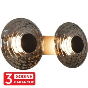 ECLIPTICA MAW9451-2 siva+smoky zidna lampa 2x6W 3000K LED 3y