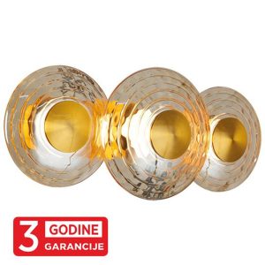ECLIPTICA MAW9451-3 staro zlato+amber zidna lampa 3x6W 3000K LED 3y