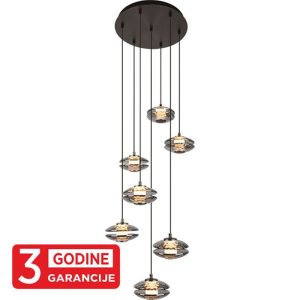 ECLIPTICA MAP9451-7 siva+smoky visilica 7x5W 3000K LED
