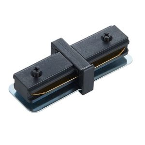 M-2TRACK-NASTAVAK-B crni ravni (nastavak) PVC konektor za monofazni šinski reflektor