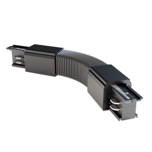 M-4TRACK-F-B crni FLEX PVC konektor za trostopeni šinski reflektor