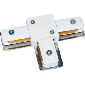 Konektor beli metalni T za šinski LED i GU10 reflektor 220V