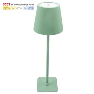 M6002-Z ZELENA 2W IP20 LED TOUCH dimmable + 3CCT 3000-6000K stona lampa DC5V LED
